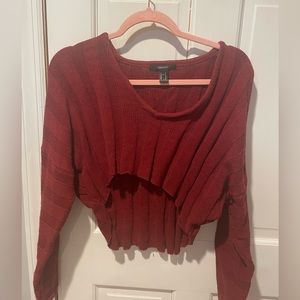 cropped Forever 21 sweater